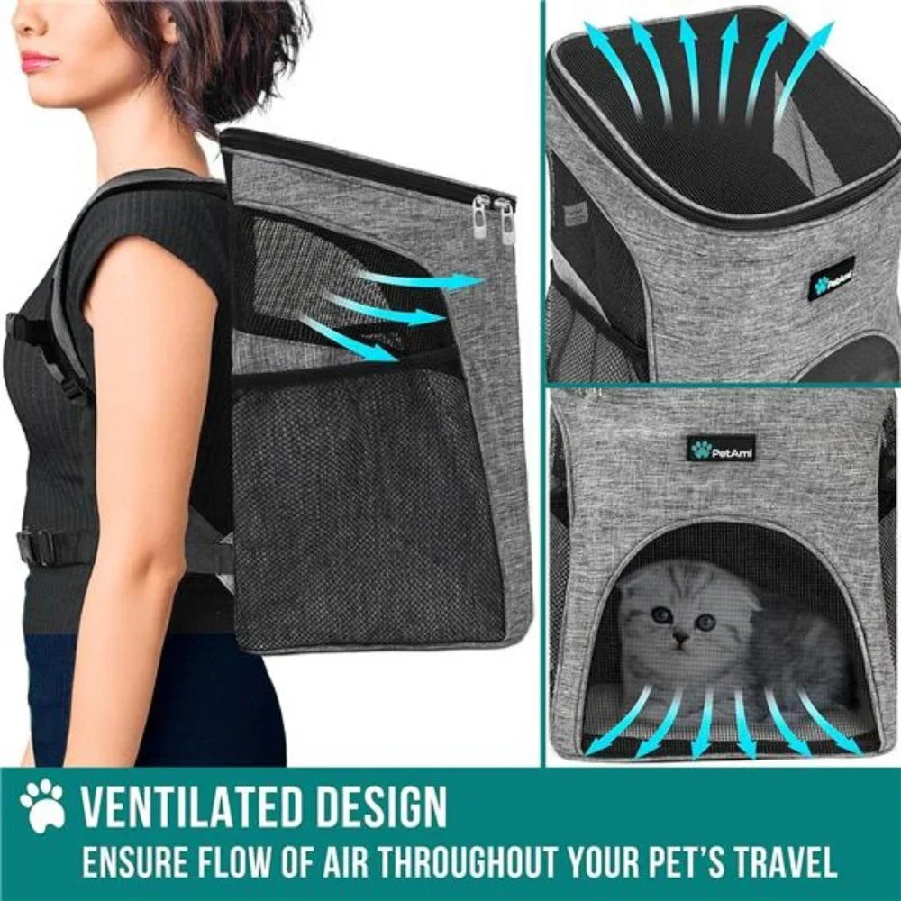 Small Dogs and Cat Backpack Carrier, Airline Approved Pet Backpack Carrier